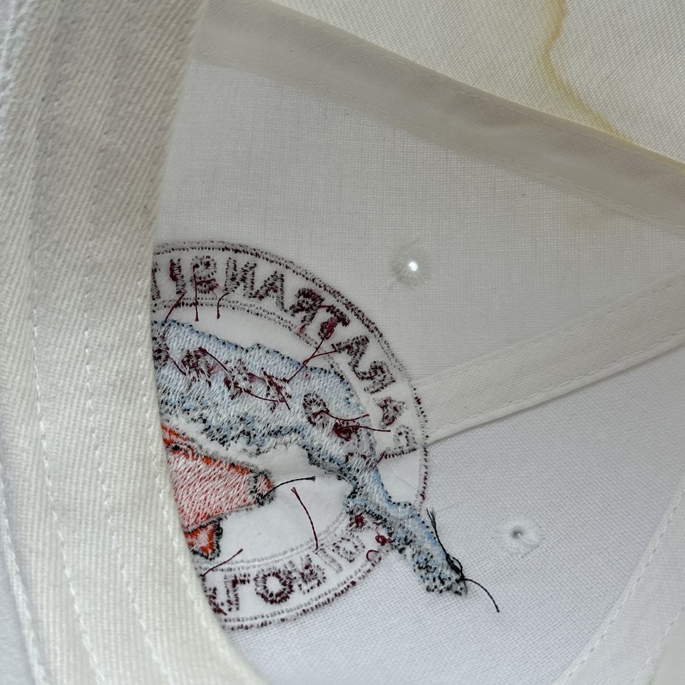 Vintage Patch Hat White Burgundy Orange Blue Florida Rodeo Paratransit - Picture 11 of 13